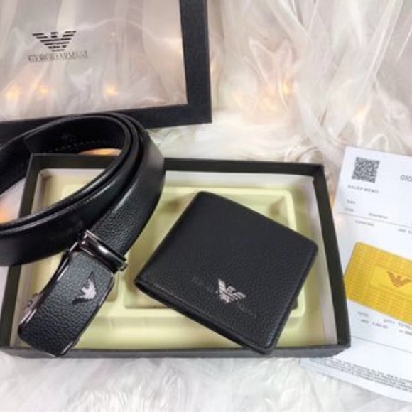 Armani automatic buckle belt belt ➕ wallet - Picture 6 of 6